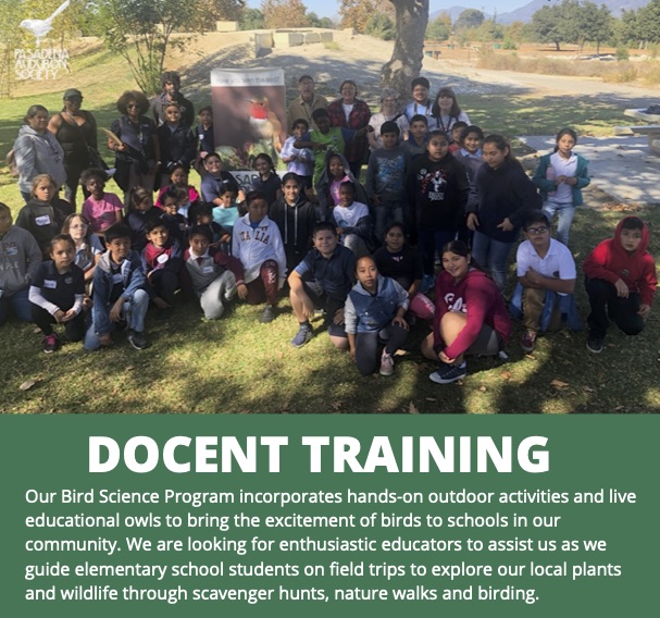 Docent Training flyer